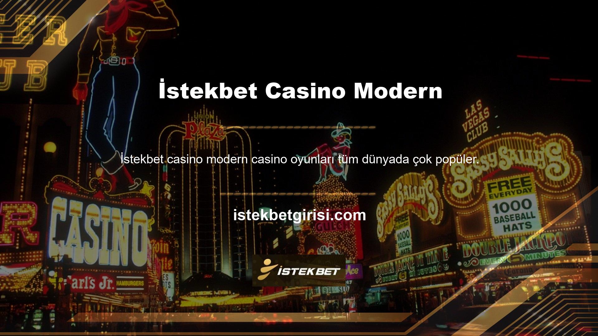 İstekbet Casino'nun modern üyelik kayıt sitesinde casino oyunları da mevcut olduğundan sıkılmadan dışarı çıkabilirsiniz